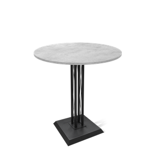 Барный стол SHT-TU6-BS2/H110 / SHT-TT 90 ЛДСП (бетон чикаго светло-серый/черный) в Салехарде