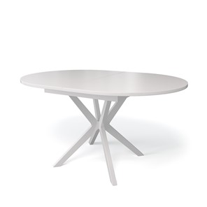 Стеклянный кухонный стол Kenner B1300 (Белый/Стекло белое сатин) в Салехарде
