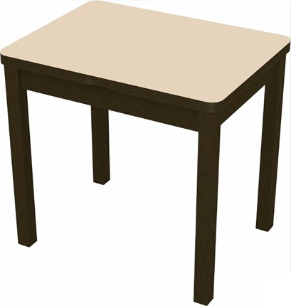 Стол раздвижной Бари дерево №8 (стекло молочное/венге) в Салехарде - изображение