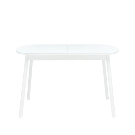 Раздвижной стол Leset Мидел (Металл белый/стекло белое) в Салехарде - изображение