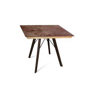 Керамический обеденный стол SHT-TU9/ТT8 60/60 (венге/прозрачный лак/коричневая сепия) в Лабытнанги