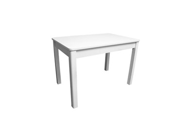 Кухонный стол раскладной Айсберг-01 ЛДСП, белый ЛДСП/40 массив прямые белые в Ноябрьске