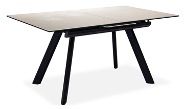 Кухонный стол раскладной Бордо 2CQ 160х90 (Oxide Avorio/Графит) в Салехарде