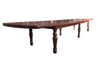 Деревянный стол на кухню 3,5(4,0)х1,1 на шести ножках, (стандартная покраска) в Надыме