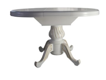 Кухонный стол раскладной Ф-100(130), на одной ножке, (стандартная покраска) в Лабытнанги - предосмотр 2