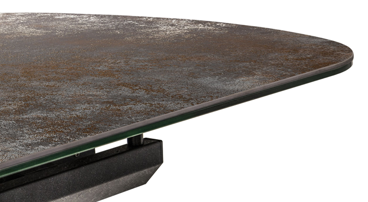 Кухонный раскладной стол Шамони 1CX 140х85 (Oxide Nero/Графит) в Надыме - изображение 2