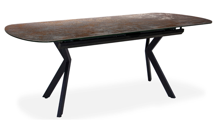 Обеденный раздвижной стол Шамони 3CX 180х95 (Oxide Nero/Графит) в Новом Уренгое - изображение 1