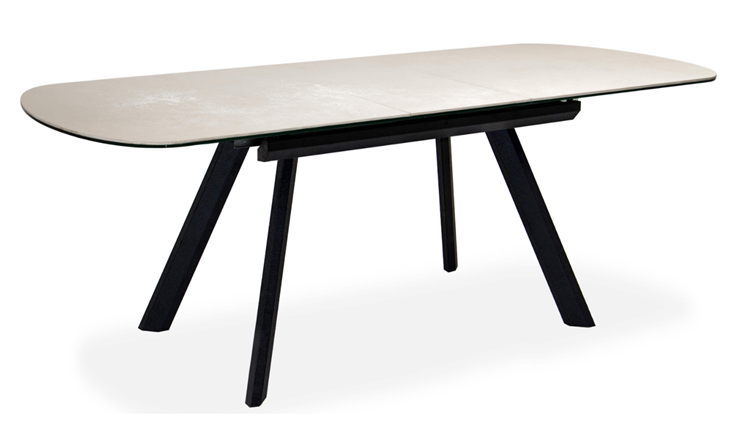 Обеденный раздвижной стол Шамони 1CQ 140х85 (Oxide Avorio/Графит) в Салехарде - изображение 1