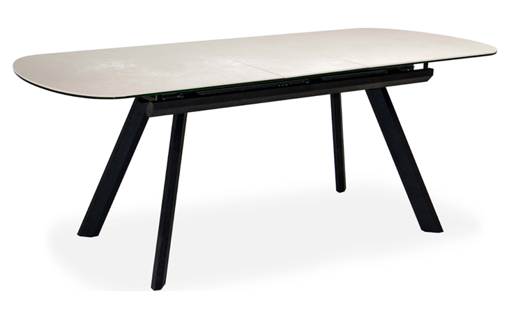 Кухонный стол раздвижной Шамони 2CQ 160х90 (Oxide Avorio/Графит) в Губкинском - изображение 1