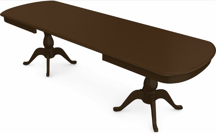 Кухонный стол раскладной Фабрицио-2 исп. Мыло большой 2 вставки, Тон 4 (Морилка/Эмаль) в Салехарде - изображение 1