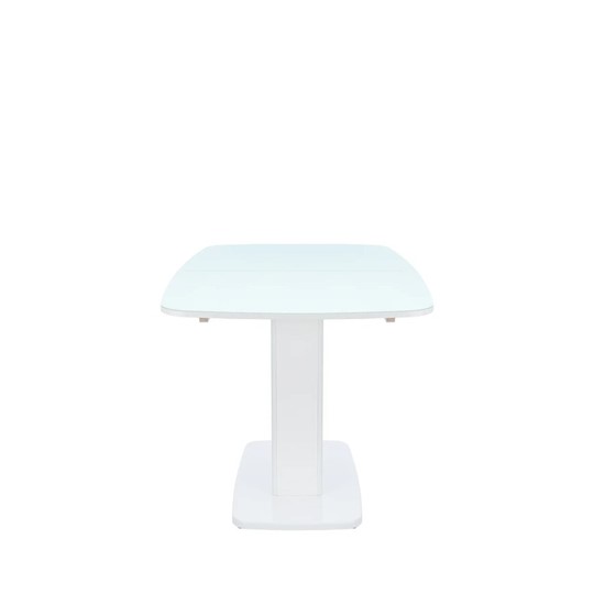 Кухонный стол раздвижной Leset Денвер 1Р (Белый лак/стекло глянцевое белое) в Салехарде - изображение 4