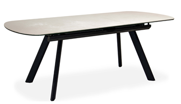 Кухонный стол раздвижной Шамони 3CQ 180х95 (Oxide Avorio/Графит) в Тарко-Сале - предосмотр 1