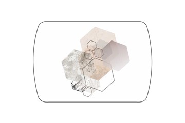 Кухонный раздвижной стол Танго, белый/геометрия в Ноябрьске - предосмотр 3