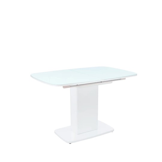 Кухонный стол раздвижной Leset Денвер 1Р (Белый лак/стекло глянцевое белое) в Салехарде - изображение 2