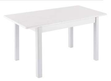 Кухонный стол раздвижной Айсберг-02 ЛДСП, белый ЛДСП/42 прямые массив белый в Салехарде - предосмотр