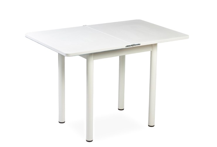 Кухонный стол СПА-02 СТФ, белый/фотопечать лазурит/опоры белый в Салехарде - изображение 1