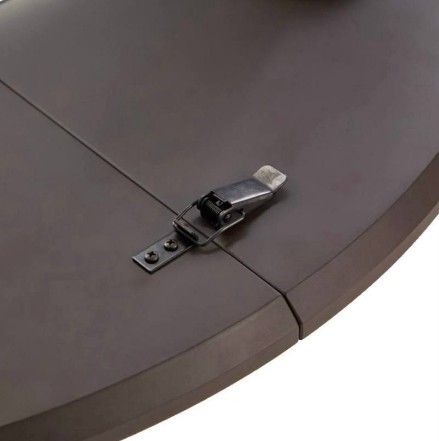Обеденный круглый раздвижной стол Орех темный д. 90 см МДФ в Лабытнанги - изображение 2