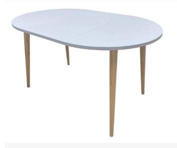 Кухонный раздвижной круглый стол Серый камень 90*90 см ЛДСП в Салехарде - предосмотр 7
