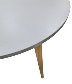 Кухонный раздвижной круглый стол Серый камень 90*90 см ЛДСП в Салехарде - предосмотр 8