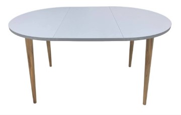 Кухонный раздвижной круглый стол Серый камень 90*90 см ЛДСП в Салехарде - предосмотр 9