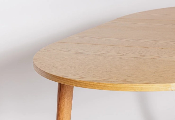 Кухонный стол круглый Шпон Дуба 677 С д. 100 см МДФ в Салехарде - изображение 19