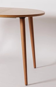 Кухонный стол круглый Шпон Дуба 677 С д. 100 см МДФ в Салехарде - предосмотр 20