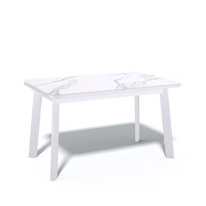 Стол раздвижной AA1200 (белый/керамика мрамор белый) в Салехарде