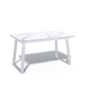 Стол раздвижной AZ1200 (белый/керамика мрамор белый) в Салехарде
