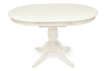 Кухонный овальный стол BEATRICE NEW (Беатриче New) Dia 90+35x76 pure white (402) в Салехарде