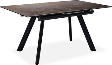 Кухонный стол раздвижной Бордо 1CQ 140х85 (Oxide Moro/Графит) в Надыме