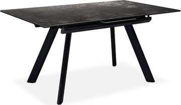 Кухонный стол раскладной Бордо 1CQ 140х85 (Oxide Nero/Графит) в Надыме