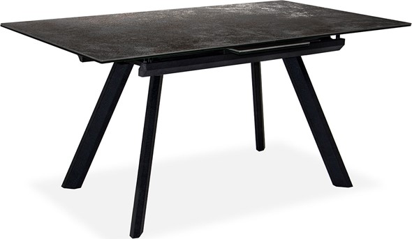Кухонный стол раскладной Бордо 1CQ 140х85 (Oxide Nero/Графит) в Лабытнанги - изображение