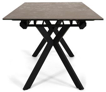Кухонный раздвижной стол Бордо 1CX 140х85 (Oxide Moro/Графит) в Надыме - предосмотр 4