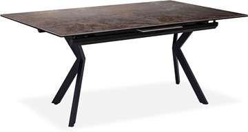 Кухонный раздвижной стол Бордо 3CX 180х95 (Oxide Moro/Графит) в Лабытнанги