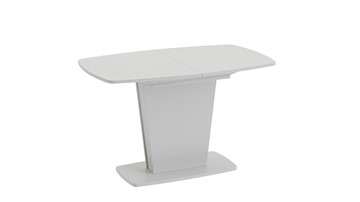 Обеденный раздвижной стол Честер тип 2, цвет Белый/Стекло белый глянец в Салехарде