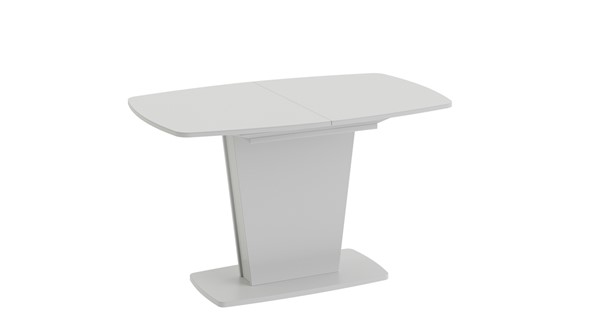 Обеденный раздвижной стол Честер тип 2, цвет Белый/Стекло белый глянец в Новом Уренгое - изображение