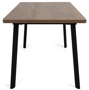 Кухонный раскладной стол Дали-1L(ноги черные, дуб табако) в Лабытнанги - предосмотр 2