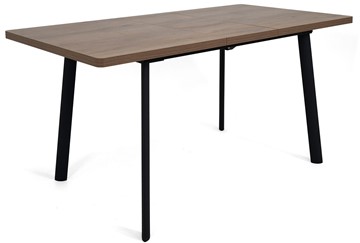 Кухонный раскладной стол Дали-1L(ноги черные, дуб табако) в Салехарде - предосмотр 3