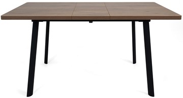 Кухонный раскладной стол Дали-1L(ноги черные, дуб табако) в Надыме - предосмотр 5