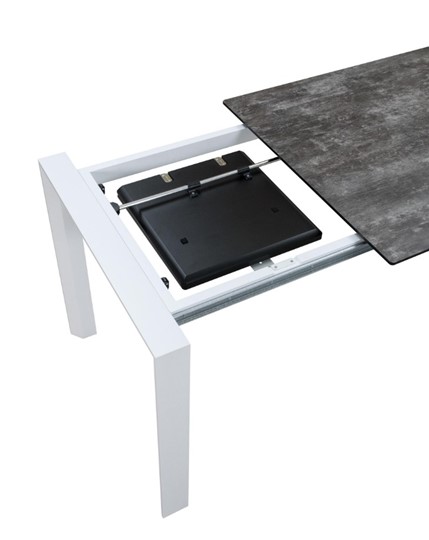 Кухонный раздвижной стол Denver Темный дуб/Черный, Белый в Салехарде - изображение 5