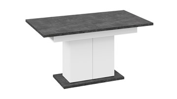 Кухонный стол раскладной Детройт тип 1 (Белый/Ателье темный) в Салехарде - предосмотр 3