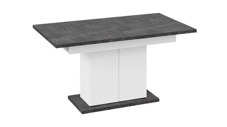 Кухонный стол раскладной Детройт тип 1 (Белый/Ателье темный) в Салехарде - изображение 3