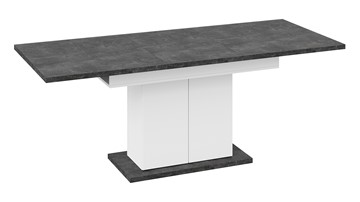 Кухонный стол раскладной Детройт тип 1 (Белый/Ателье темный) в Салехарде - предосмотр 4