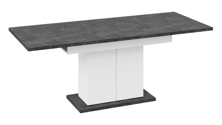 Кухонный стол раскладной Детройт тип 1 (Белый/Ателье темный) в Салехарде - изображение 4