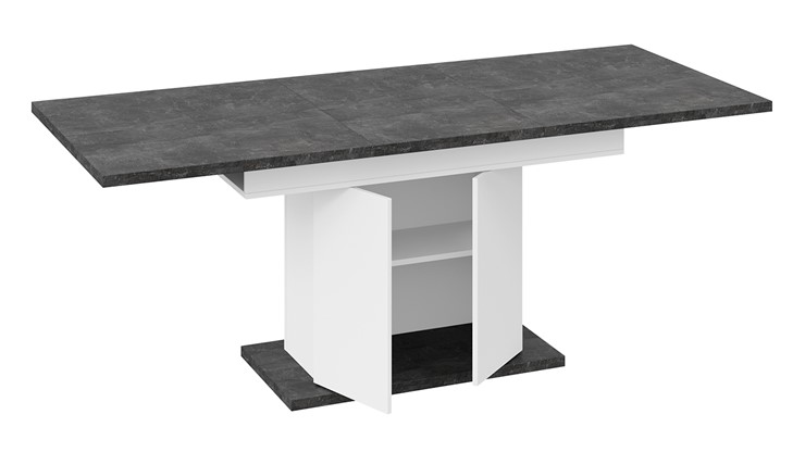 Кухонный стол раскладной Детройт тип 1 (Белый/Ателье темный) в Салехарде - изображение 5
