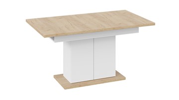 Кухонный раздвижной стол Детройт тип 1 (Белый/Дуб Крафт золотой) в Надыме - предосмотр 3