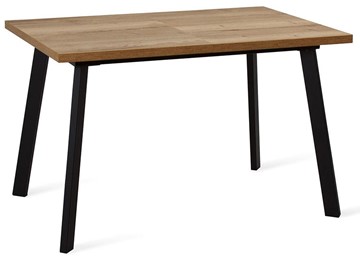 Кухонный стол раскладной Dikline HB120 Дуб Галифакс/ножки черные в Салехарде - предосмотр