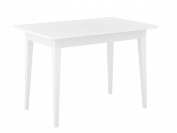 Раздвижной стол Dikline M110 Белый/стекло белое сатин/ножки MM белые в Новом Уренгое