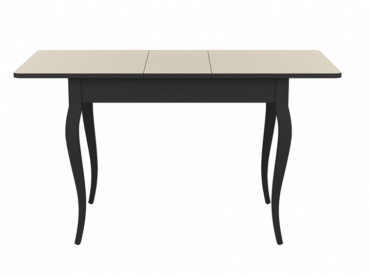 Кухонный стол раздвижной Dikline M110 венге/стекло крем сатин/ножки MC венге в Надыме - изображение 1