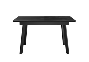 Кухонный стол раскладной DikLine SKH125 Керамика Черный мрамор/подстолье черное/опоры черные (2 уп.) в Тарко-Сале